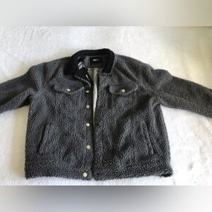 Men’s Fashion nova Faux wool jacket